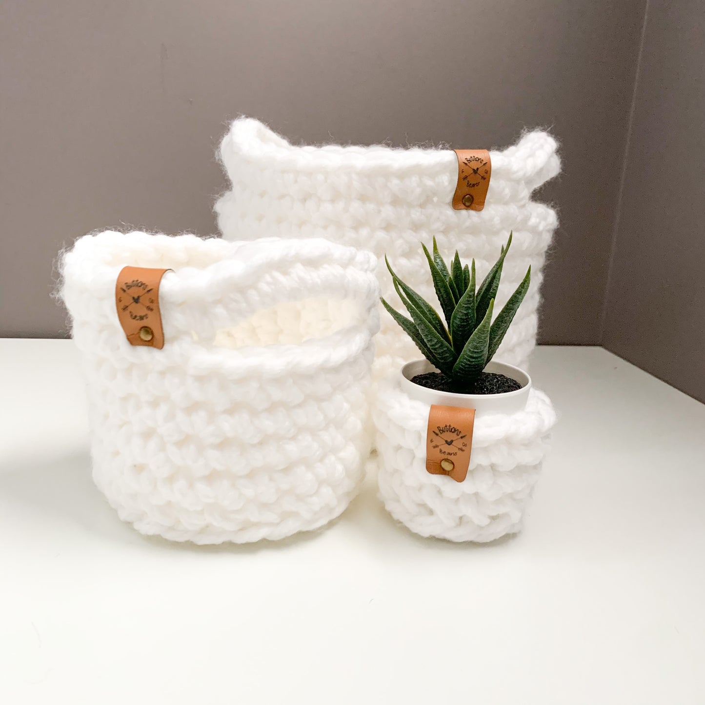 Chunky Crochet Basket | Pick your Colour | Storage Decor
