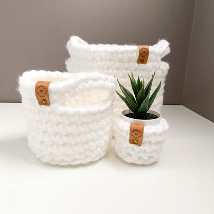 Chunky Crochet Basket | Pick your Colour | Storage Decor