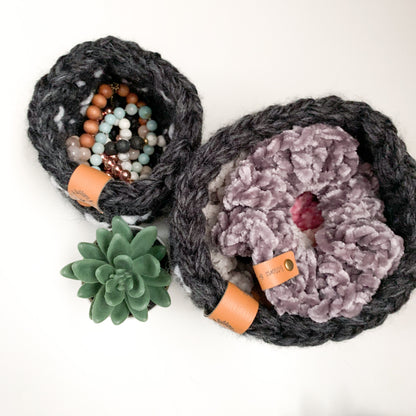 Chunky Crochet Basket | Pick your Colour and Plant | Storage Decor