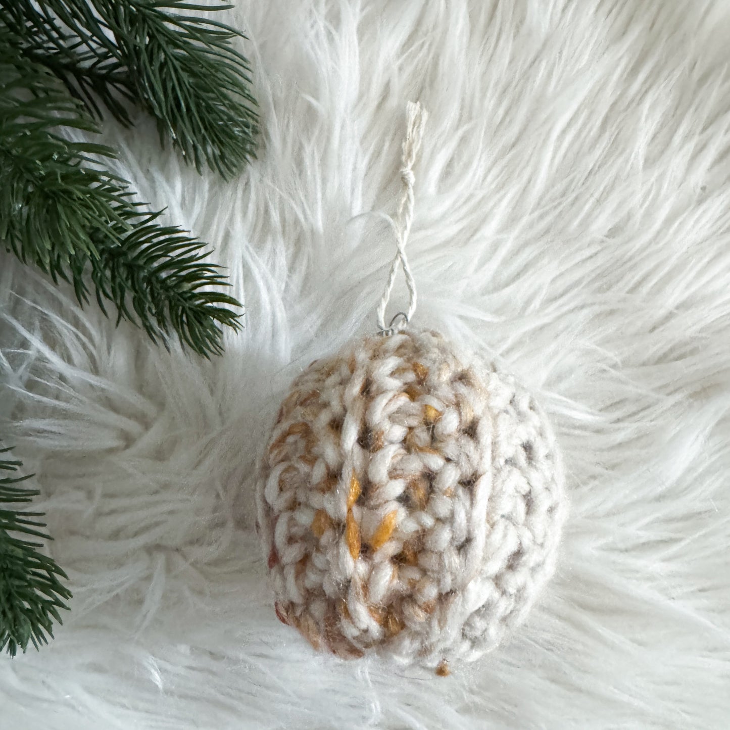 Crochet Bauble Christmas Ornament | Hudson