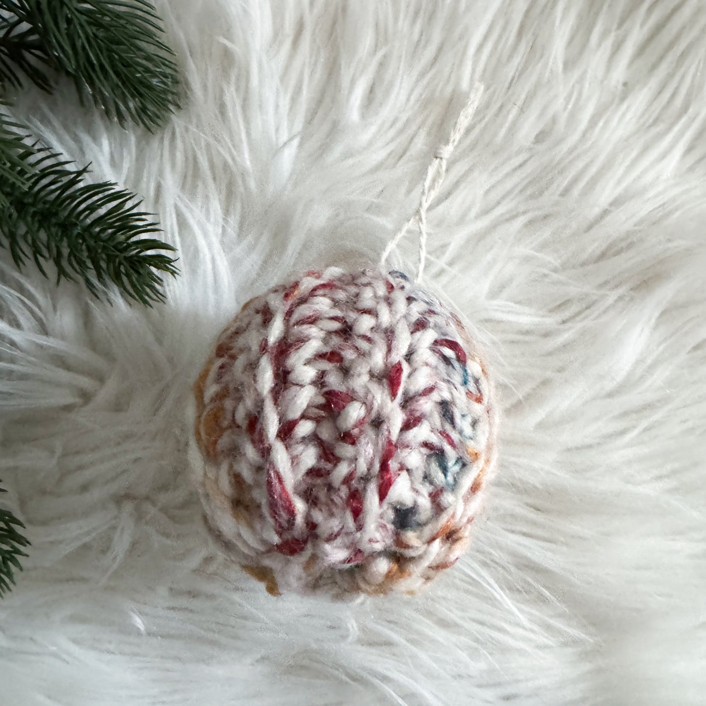 Crochet Bauble Christmas Ornament | Hudson