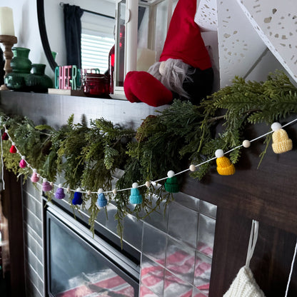 DIY Rainbow Mini Knitted Toque Garland Kit