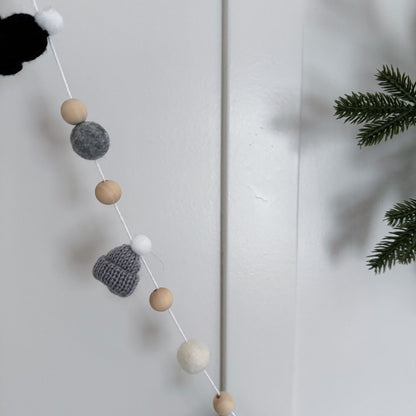 DIY Neutrals Mini Knitted Toque Garland Kit