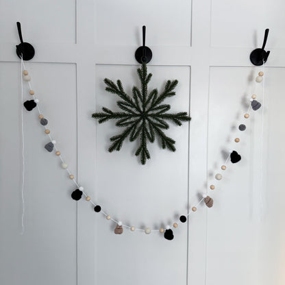 DIY Neutrals Mini Knitted Toque Garland Kit