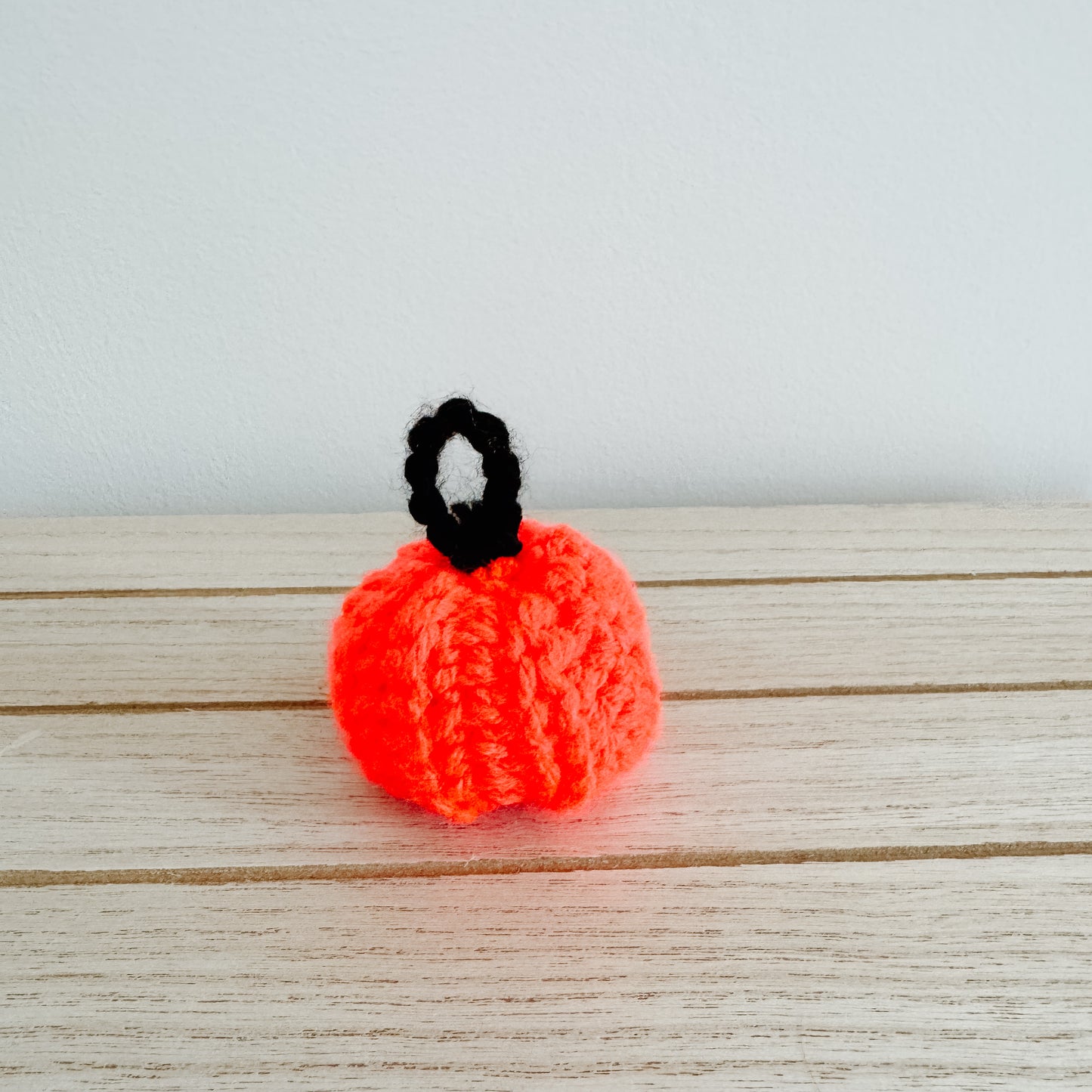 Mini Pumpkin | Neon Orange Kawaii Chunky Crochet Fall Decor