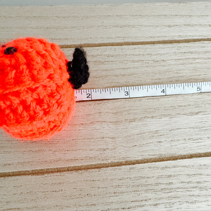 Mini Pumpkin | Neon Orange Kawaii Chunky Crochet Fall Decor
