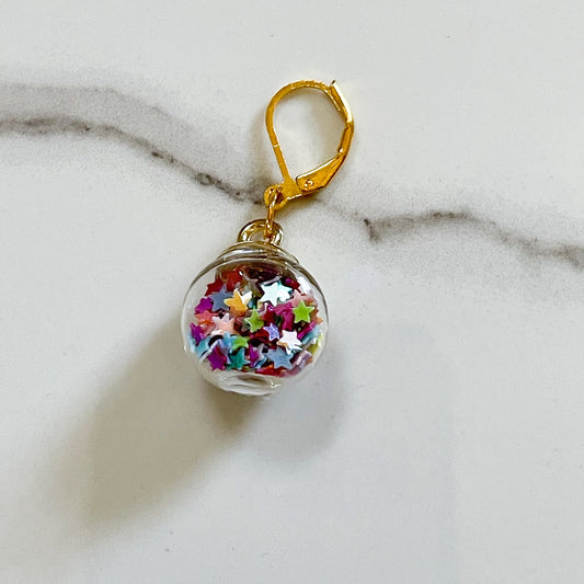 Glitter Star Ball Removable Stitch Markers Crochet Marker for Knitting