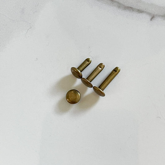 Metal Rivets, Leather, Craft, Tag Attachment, Double cap stud