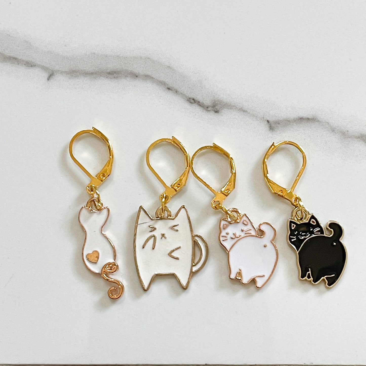 Cartoon Cat Butt Removable Stitch Markers Crochet Marker for Knitting