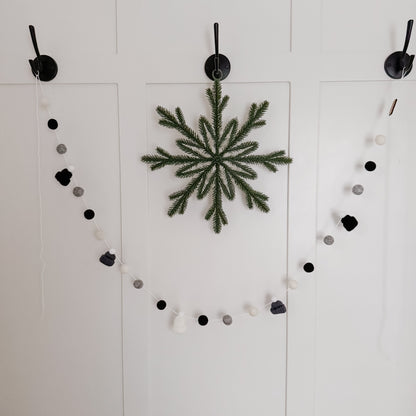 DIY Monochromatic Christmas Mini Knitted Toque Garland Kit