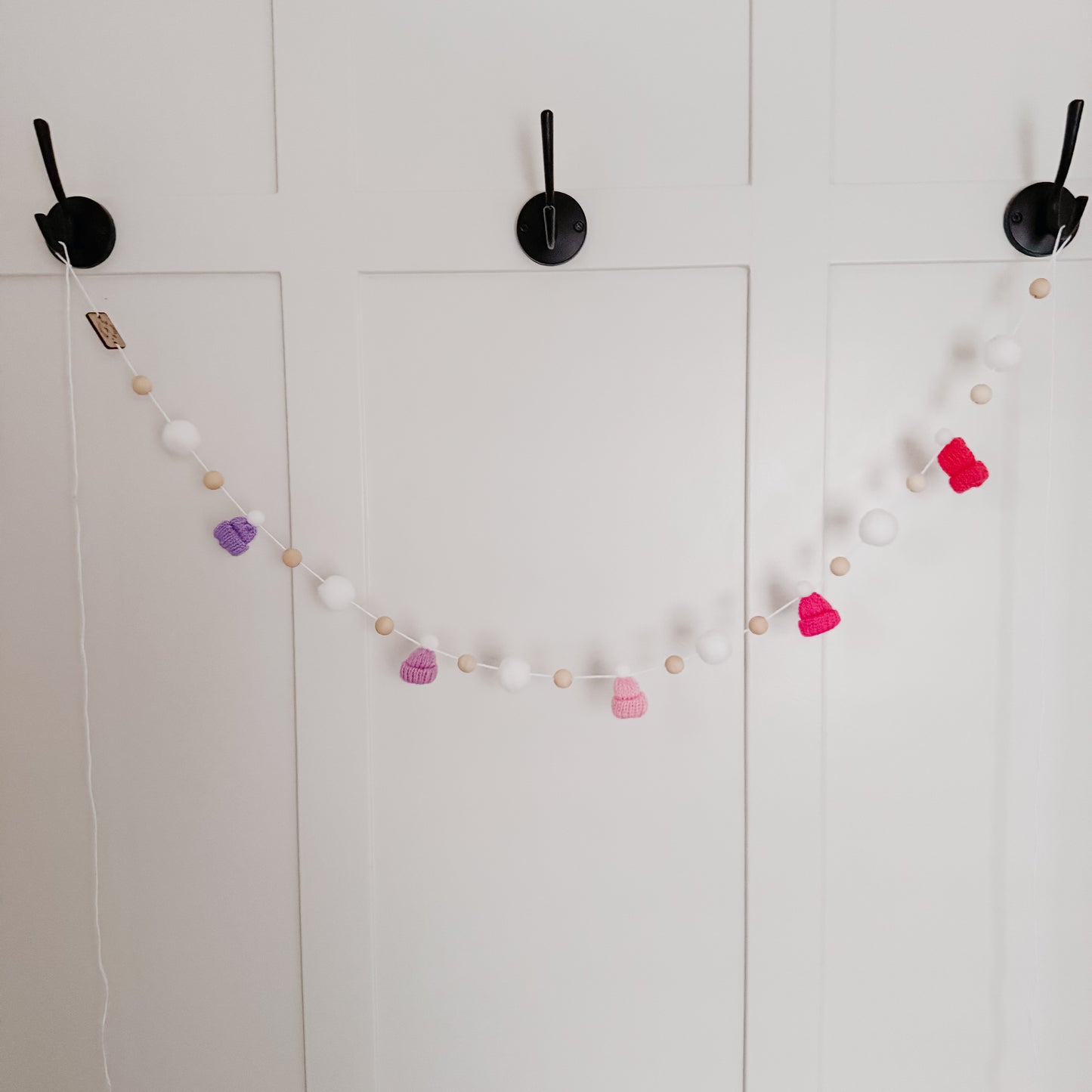 DIY Pink Ombre Mini Knitted Toque Garland Kit