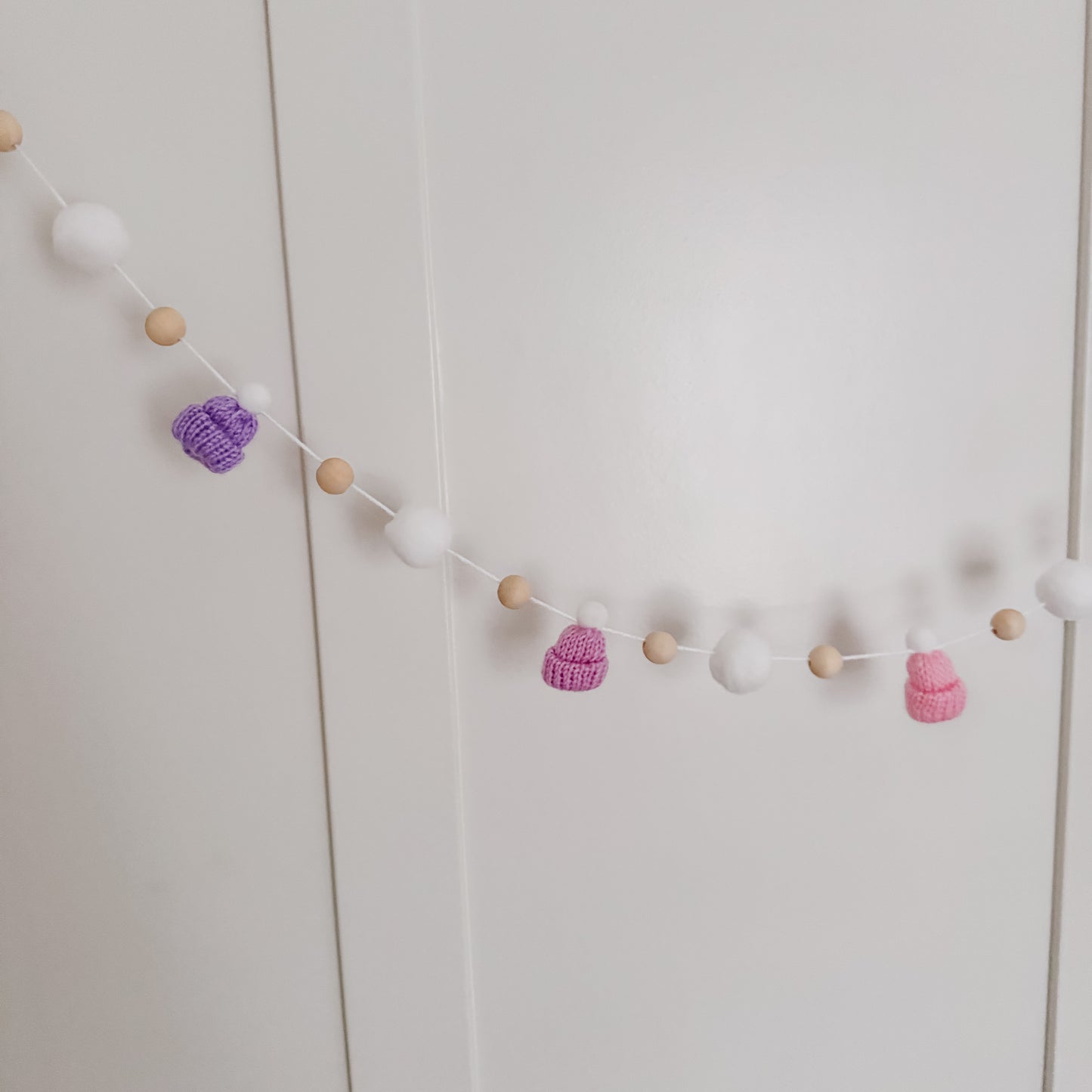 DIY Pink Ombre Mini Knitted Toque Garland Kit