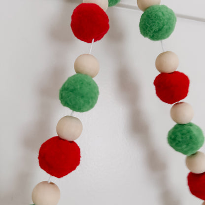 DIY Pompom Christmas Mini Knitted Toque Garland Kit