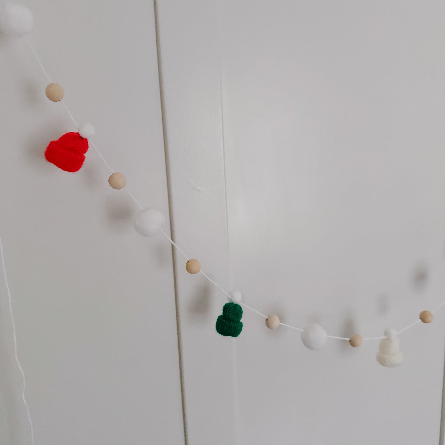 Christmas Mini Knitted Toque Garland