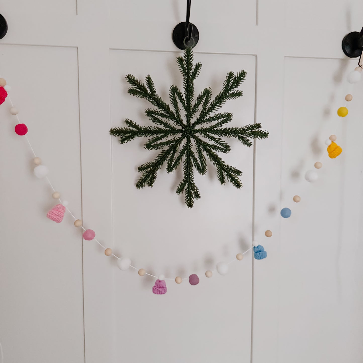 Pastel Mini Knitted Toque Garland