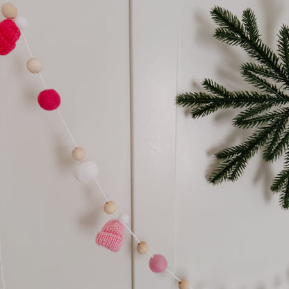 Pastel Mini Knitted Toque Garland