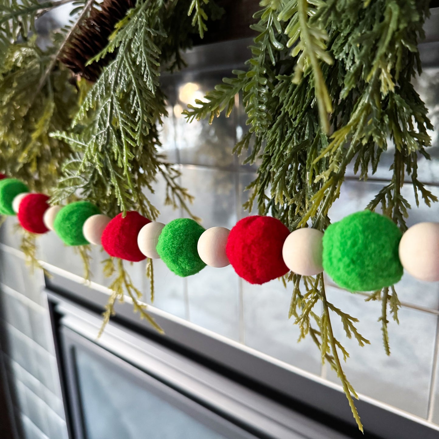 DIY Pompom Christmas Mini Knitted Toque Garland Kit