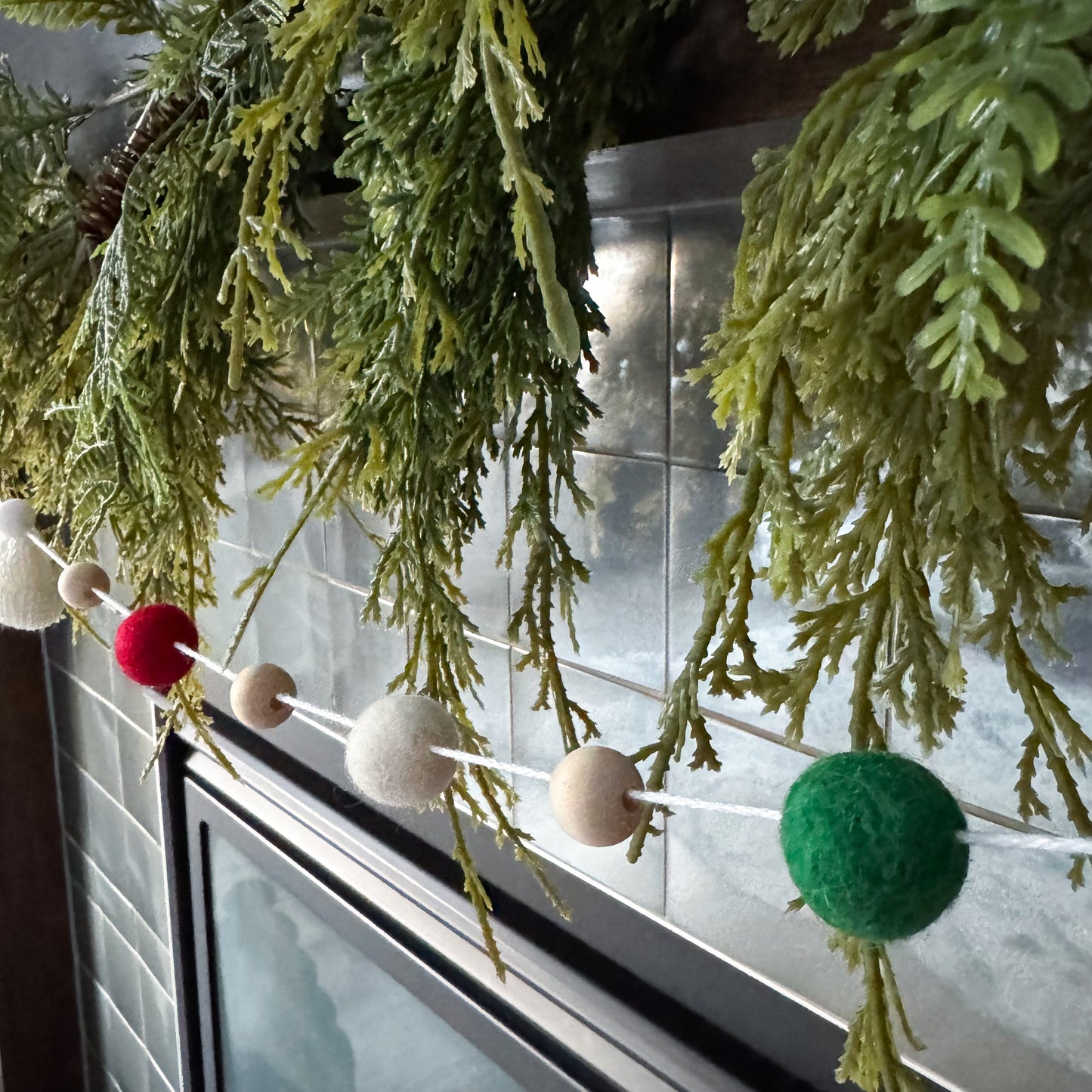 DIY White Christmas Mini Knitted Toque Garland Kit