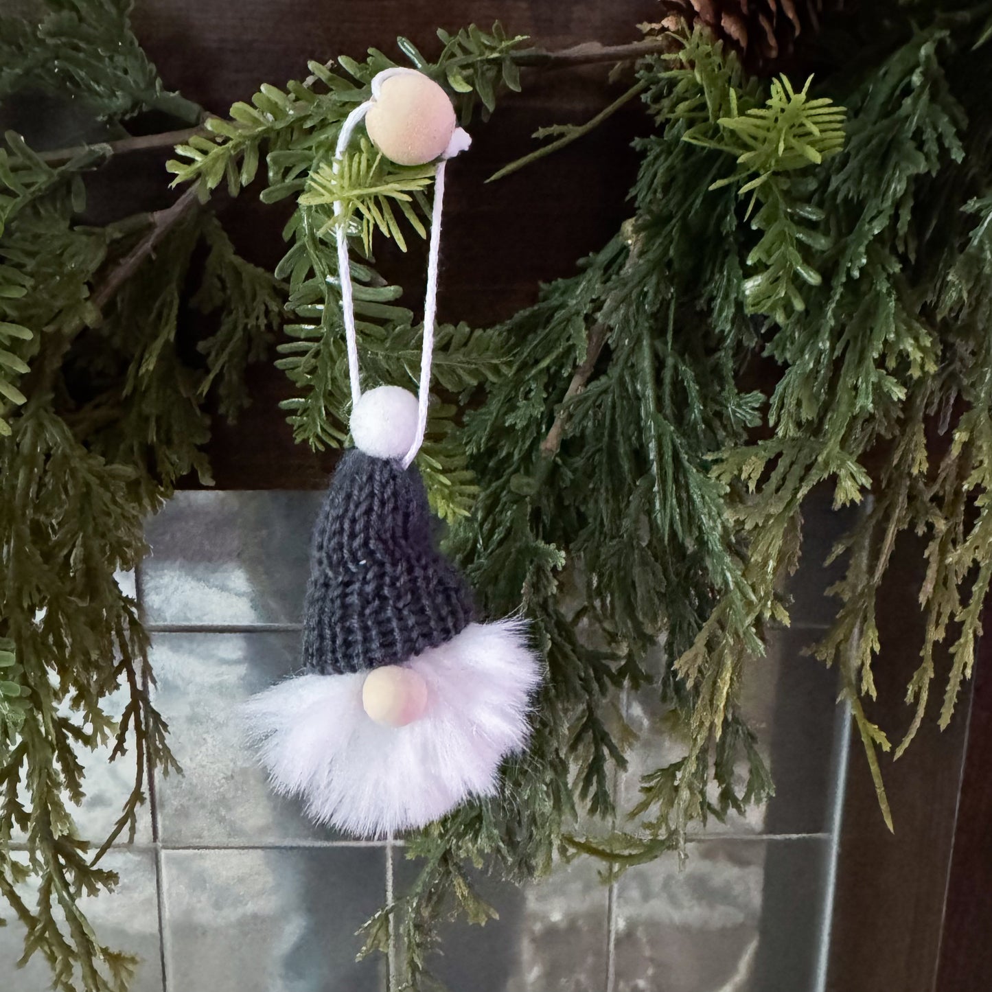 Gnome Christmas Mini Knitted Toque Ornament