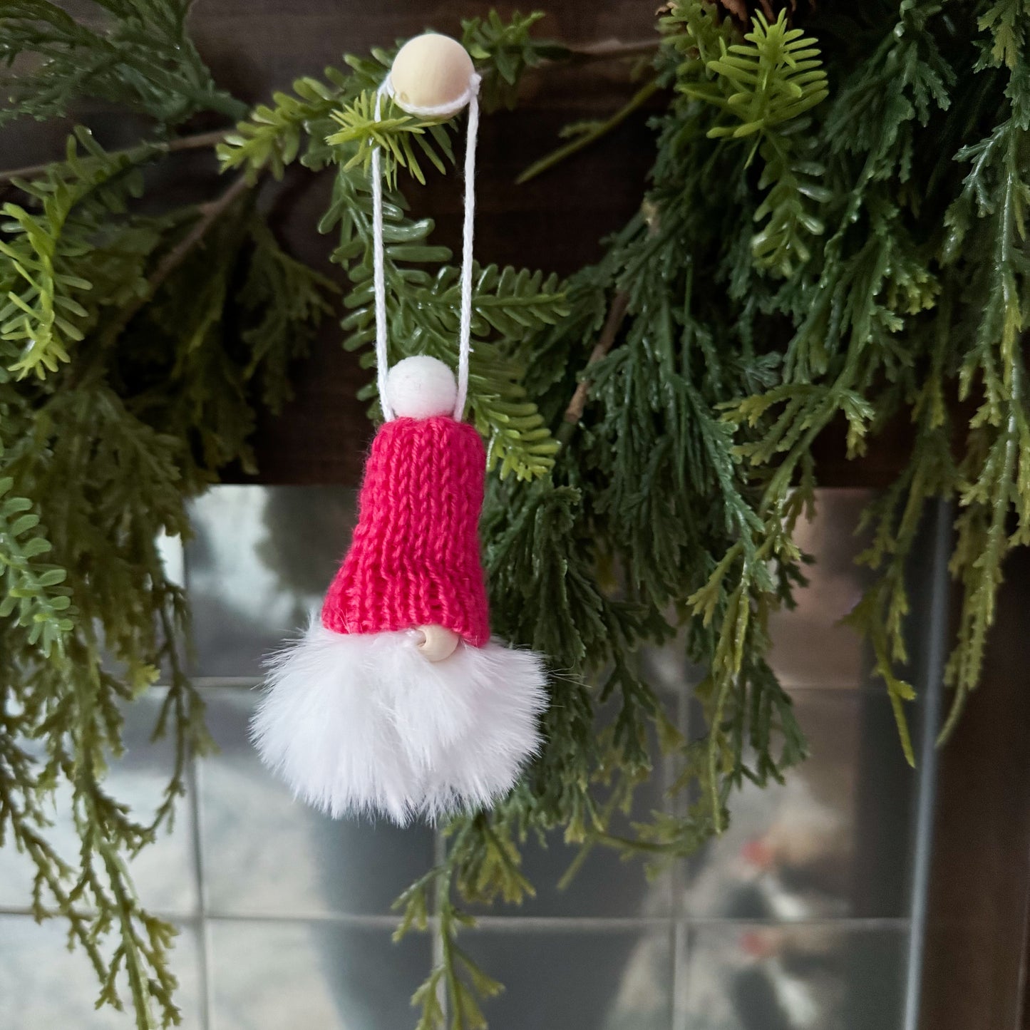 Gnome Christmas Mini Knitted Toque Ornament