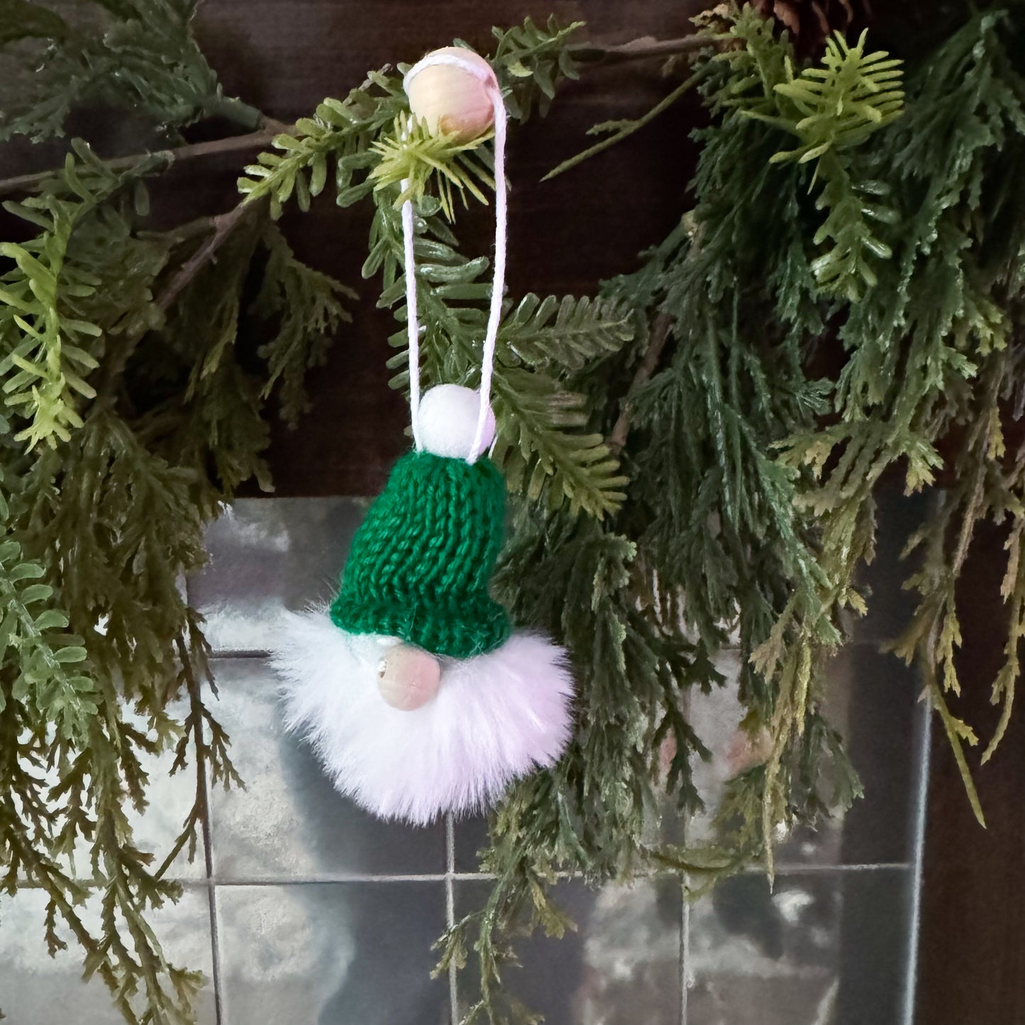 Gnome Christmas Mini Knitted Toque Ornament