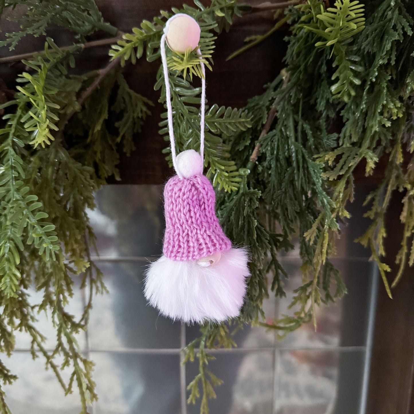 Gnome Christmas Mini Knitted Toque Ornament