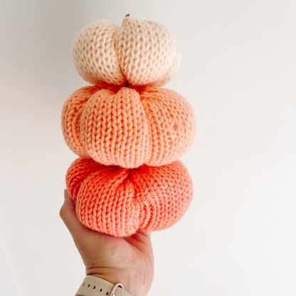 Pumpkin | Knit Fall Decor | Pick your Colour