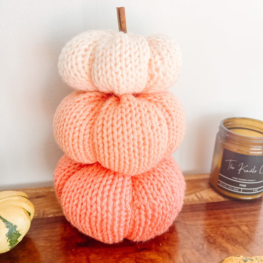 Pumpkin | Knit Fall Decor | Pick your Colour