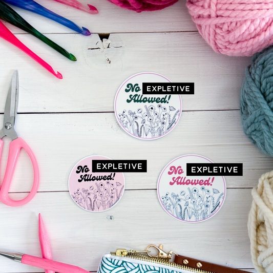 No Tw@ts Allowed, Flowers Premium Vinyl Sticker, Sassy Twisty Humour, Boundary Setting Funny