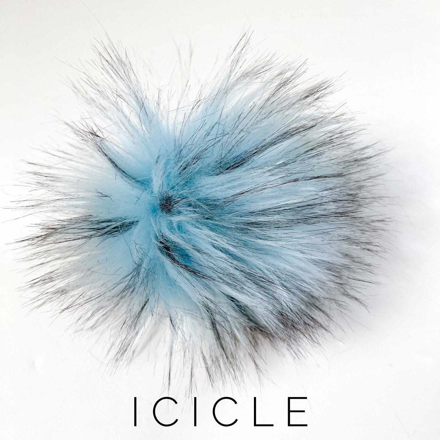 Icicle Faux Faux Fur Fabric by the Yard or Meter | Light Blue and Black Pompom, Arts & Crafts, Decor, Costume Faux Fur Fabric 3 $ Buttons & Beans Co.