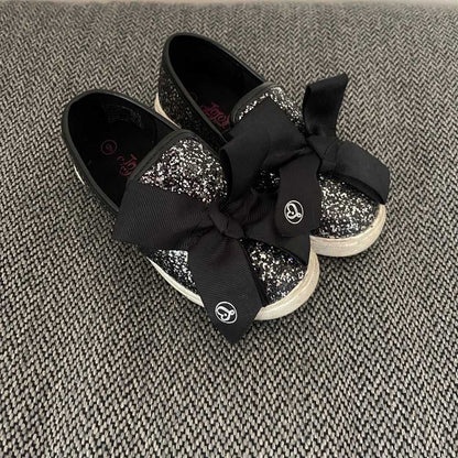 Jojo Siwa Size 9T, Black Glitter Bow Sparkle Kids Sneakers, Runners, Shoes Kids > Shoes > Dress Shoes 15 $ Buttons & Beans Co.