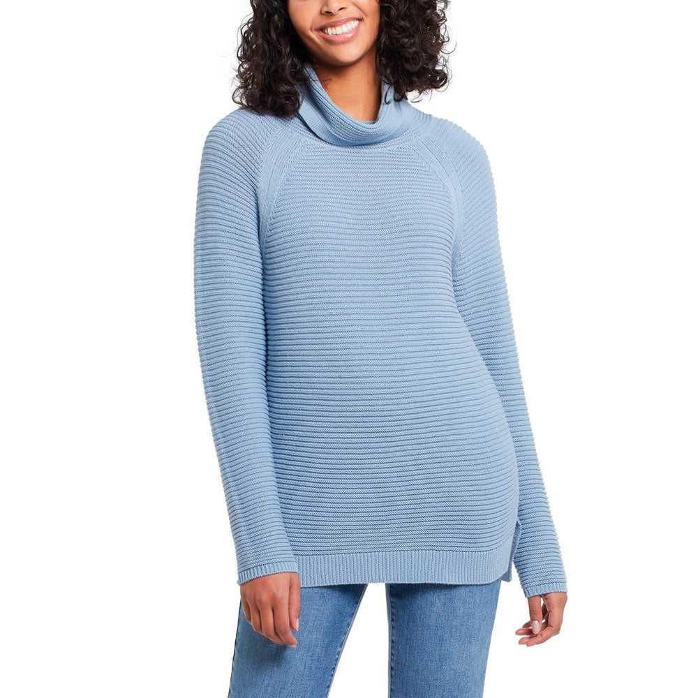 Kenneth Cole Women’s Cowl Neck Tunic | Light Blue Shaker Knit Sweater Women > Sweaters > Crew & Scoop Necks 20 $ Buttons & Beans Co.