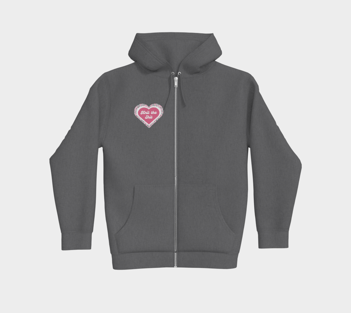 Knit the Shit, Premium Zip Up Hoodie Sweater, Knitter Apparel, Yarn and Fibre Enthusiast Gift, Knitting Crocheting Apparel, Knitters and Crochet Humour Clothing