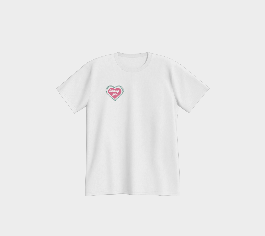 Knotty Girl, T-shirt, Crochet Apparel and Clothing, Funny Crocheting, Yarn and Fibre Enthusiast Gift, Knitting Crocheting Apparel, Knitter Crocheter Humour