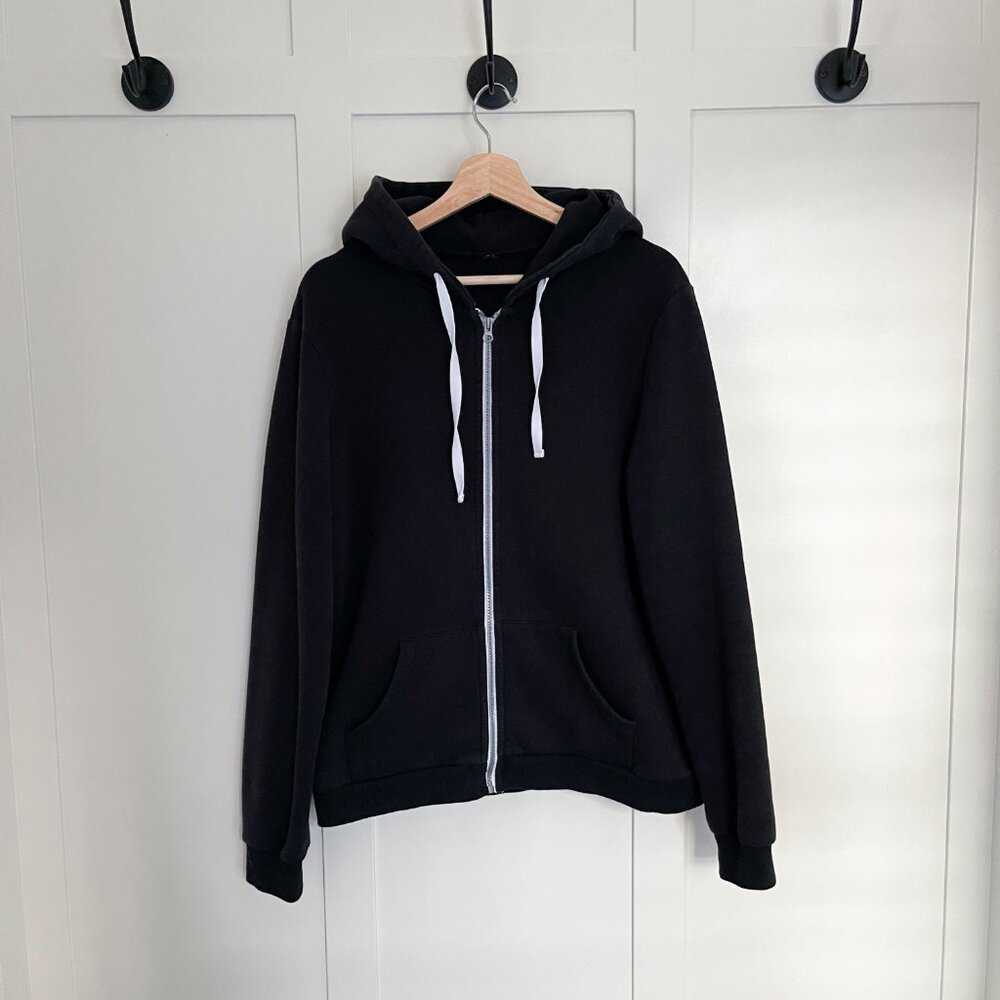 L Black Women's Full Zip Hoodie, Hooded Sweatshirt, Sweater, Lounge Wear Women > Sweaters > Crew & Scoop Necks 22 $ Buttons & Beans Co.