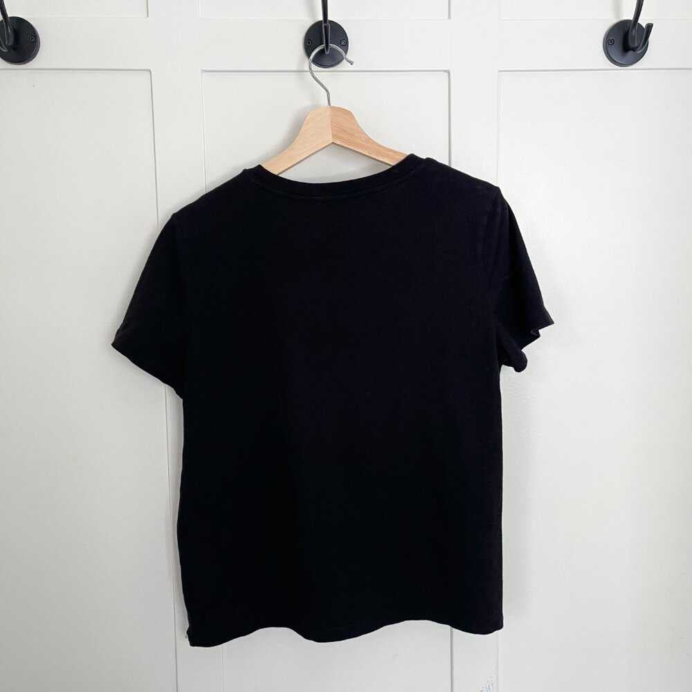 LIKE NEW Black, Short Sleeve, Crew Neck T-Shirt, Relaxed Fit Shirt, Top, Organic Women > Tops > Tees - Short Sleeve 9 $ Buttons & Beans Co.