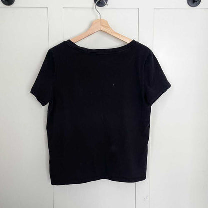 LIKE NEW Black, Short Sleeve, V Neck T-Shirt, Relaxed Fit Shirt, Top, Organic Women > Tops > Tees - Short Sleeve 9 $ Buttons & Beans Co.