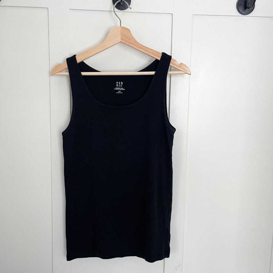 LIKE NEW Modern Tank Black, Sleeveless Shirt, Scoop Neck Tank Top, Knit Base Women > Tops > Tank Tops 13 $ Buttons & Beans Co.