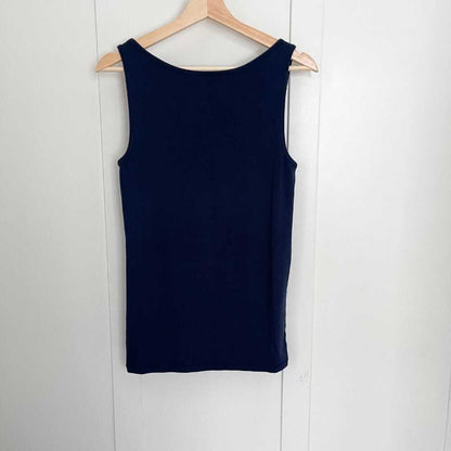 LIKE NEW Modern Tank Navy Blue Sleeveless Shirt, Scoop Neck Tank Top, Knit Women > Tops > Tank Tops 13 $ Buttons & Beans Co.