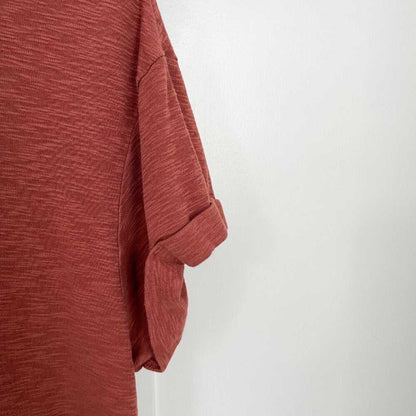 Lg Buffalo Cotton Women’s Slub Knit Jersey T-shirt, | Rust Crew Neck, Top Women > Tops > Tees - Short Sleeve 10 $ Buttons & Beans Co.