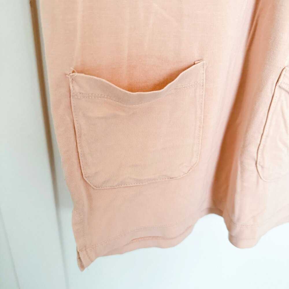 Little Lott Co. Peach T-Shirt Pocket Dress, Baby, Toddler, Sustainable, Minimal Kids > Dresses > Casual 13 $ Buttons & Beans Co.