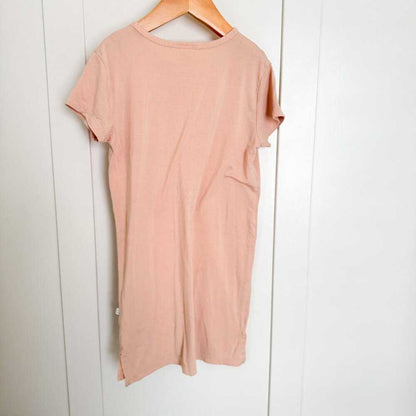 Little Lott Co. Peach T-Shirt Pocket Dress, Baby, Toddler, Sustainable, Minimal Kids > Dresses > Casual 13 $ Buttons & Beans Co.