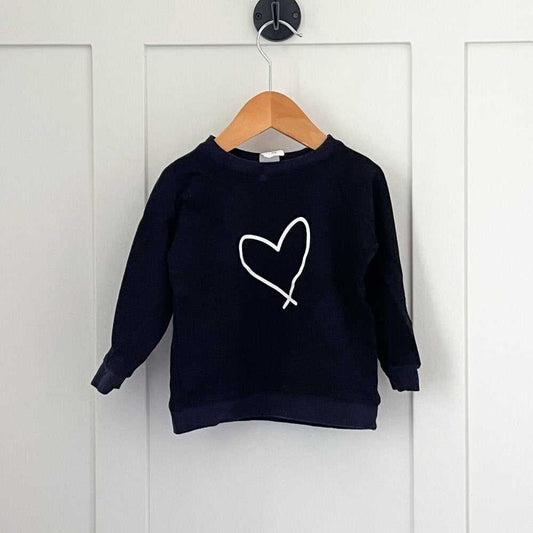 Love For Lewiston Crew Neck Sweater, Sweatshirt, Heart, Black, 1T, Baby, Toddler Kids > Shirts & Tops > Sweatshirts & Hoodies 13 $ Buttons & Beans Co.