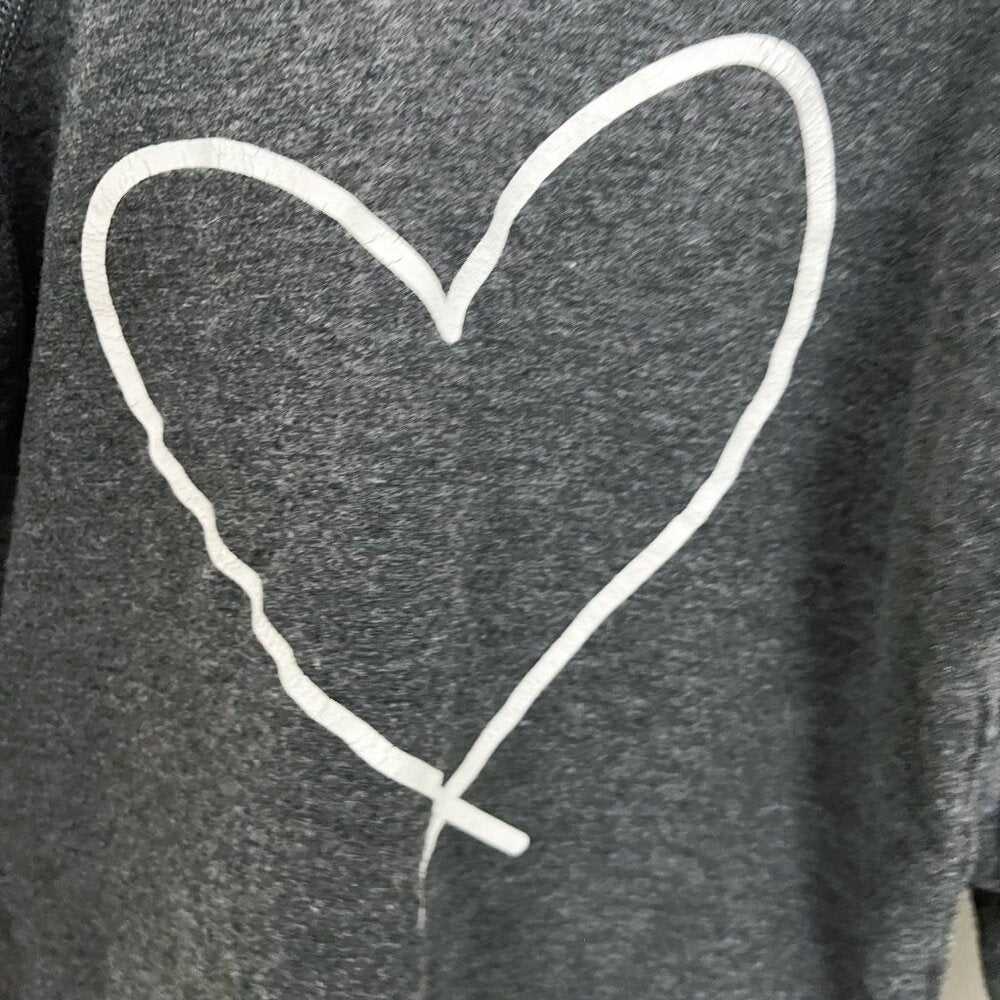 Love For Lewiston Crew Neck Sweater, Sweatshirt, Heart, Charcoal Grey, 2T Baby Kids > Shirts & Tops > Sweatshirts & Hoodies 13 $ Buttons & Beans Co.