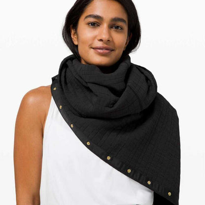 Lululemon Heathered Arctic Plum and Black Vinyasa Rulu Scarf Women > Accessories > Scarves & Wraps 31 $ Buttons & Beans Co.