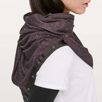 Lululemon Heathered Arctic Plum and Black Vinyasa Rulu Scarf Women > Accessories > Scarves & Wraps 31 $ Buttons & Beans Co.