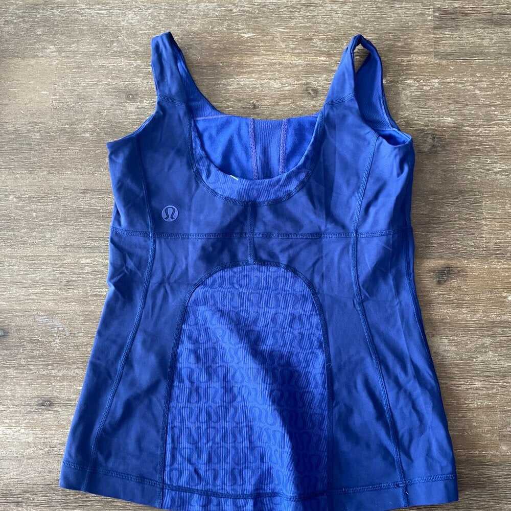 Lululemon Tank Purple/Blue Size 4, Built in Bra, Mesh Women > Tops > Tank Tops 27 $ Buttons & Beans Co.