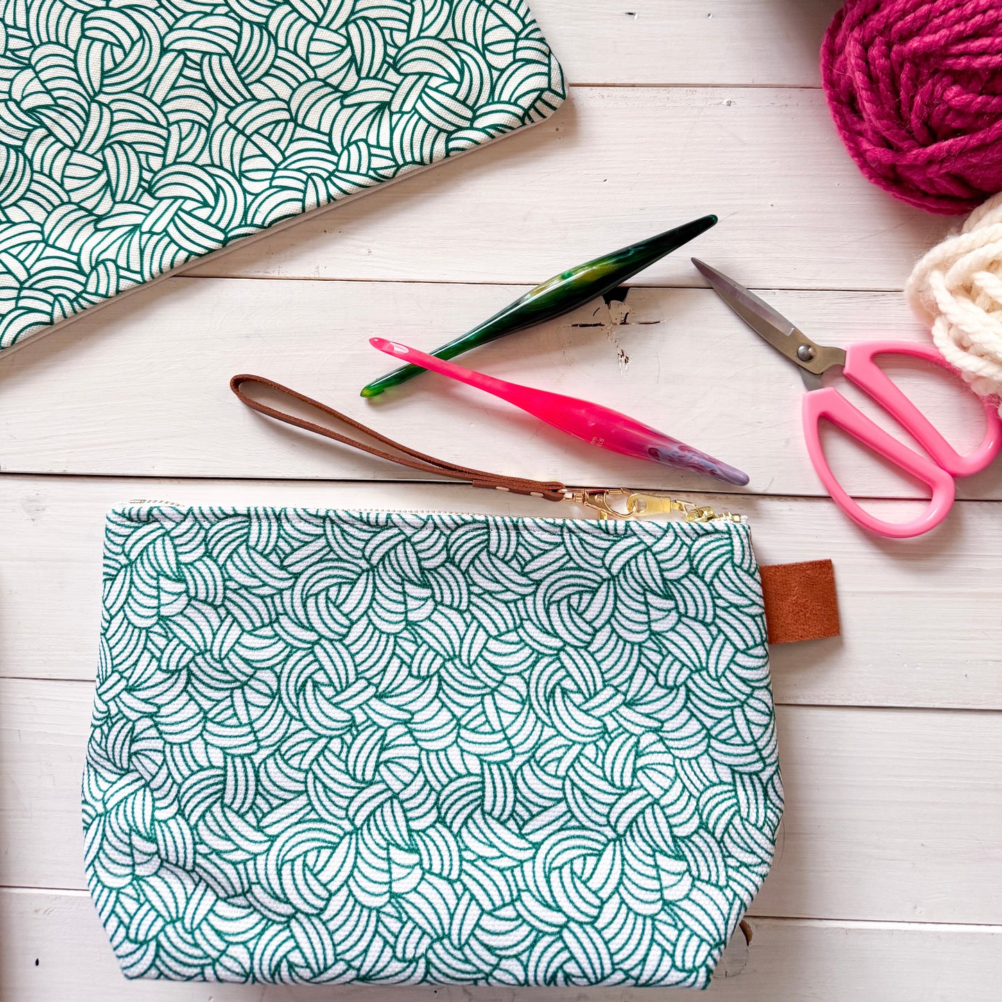 Knotty Girl, Notions Bag, Crochet Hook, Knitting Needles Organizer, Accessories Case, Crocheting Knitting, Fibre Enthusiasts, Crafters, Crocheter and Knitter Humour Gift