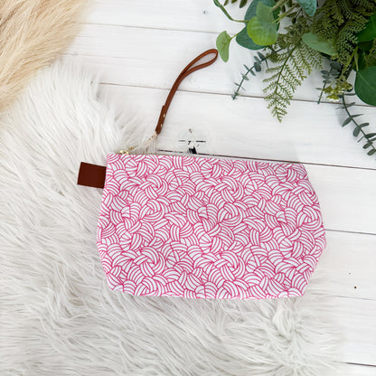 Knots All Over Pink, Notions Bag, Crochet Hook, Knitting Needles Organizer, Accessories Case, Crocheting Knitting, Fibre Enthusiasts, Crafters, Crocheter and Knitter Humour Gift