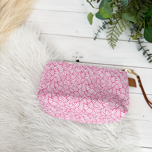 Knots All Over Pink, Notions Bag, Crochet Hook, Knitting Needles Organizer, Accessories Case, Crocheting Knitting, Fibre Enthusiasts, Crafters, Crocheter and Knitter Humour Gift